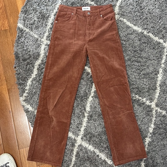 Rollas burgundy straight leg corduroy pants - free people - Picture 4 of 5